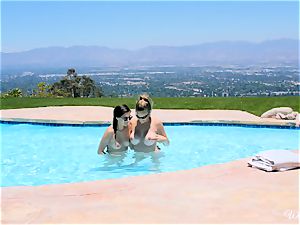 Shyla Jennings and Ryan Ryans after pool gash party